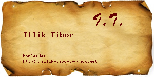 Illik Tibor névjegykártya